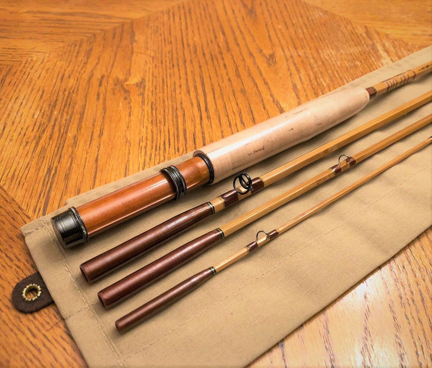 W.R Taylor split bamboo fly rods
